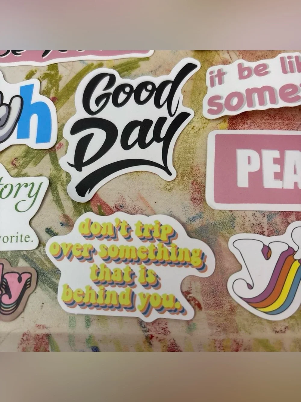 Assorted Sticker Set - Colorful Phrase & Graphic Stickers - Picture 8 of 8